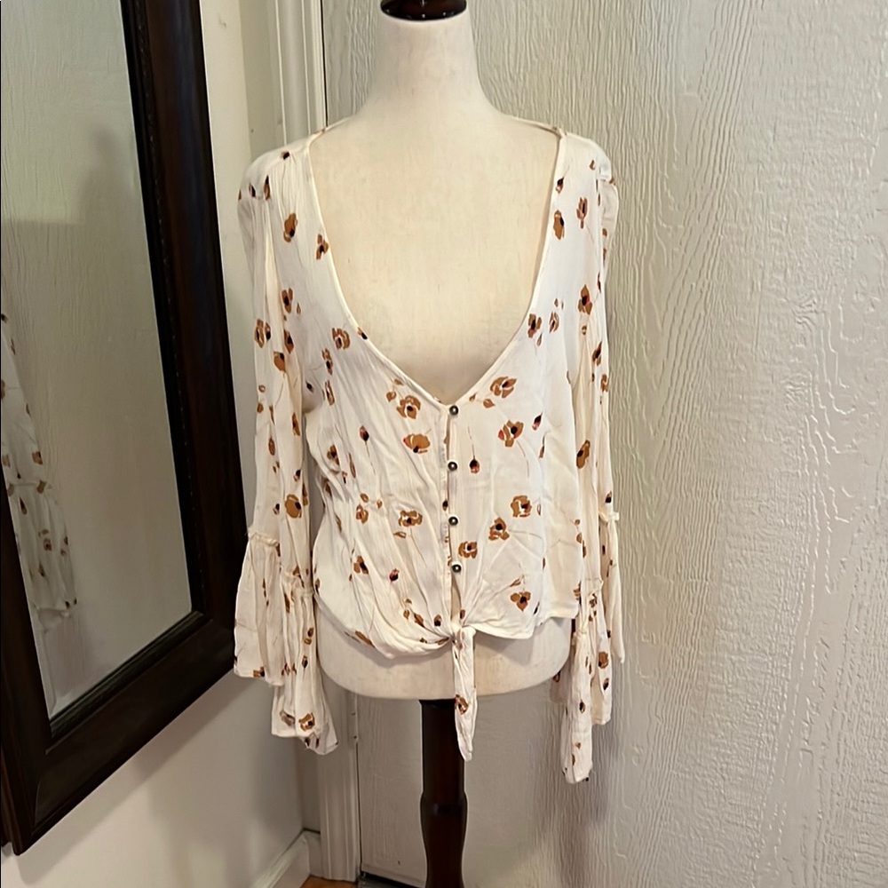 Billabong Floral Button-Down Women's Top